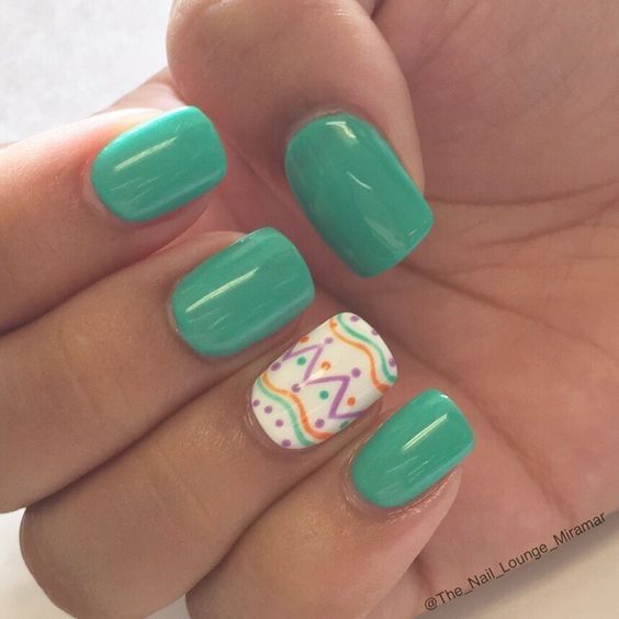 2019 Beautiful and Colorful Easter Nail Art Designs