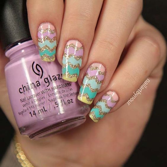 2019 Beautiful and Colorful Easter Nail Art Designs