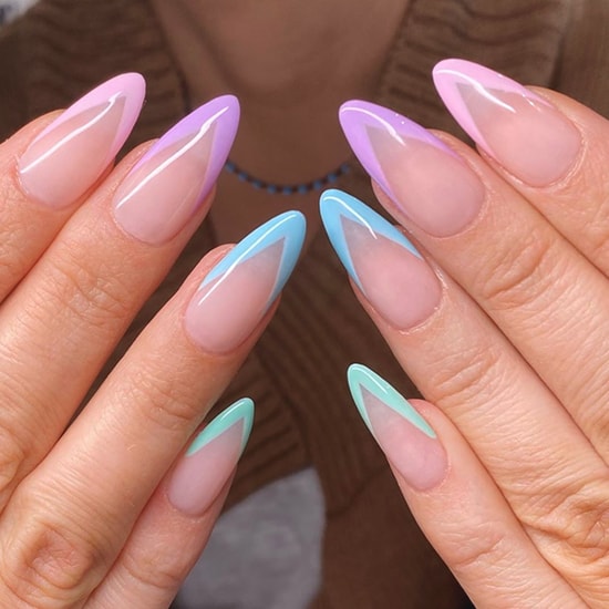 pastel french mani spring nail art trends