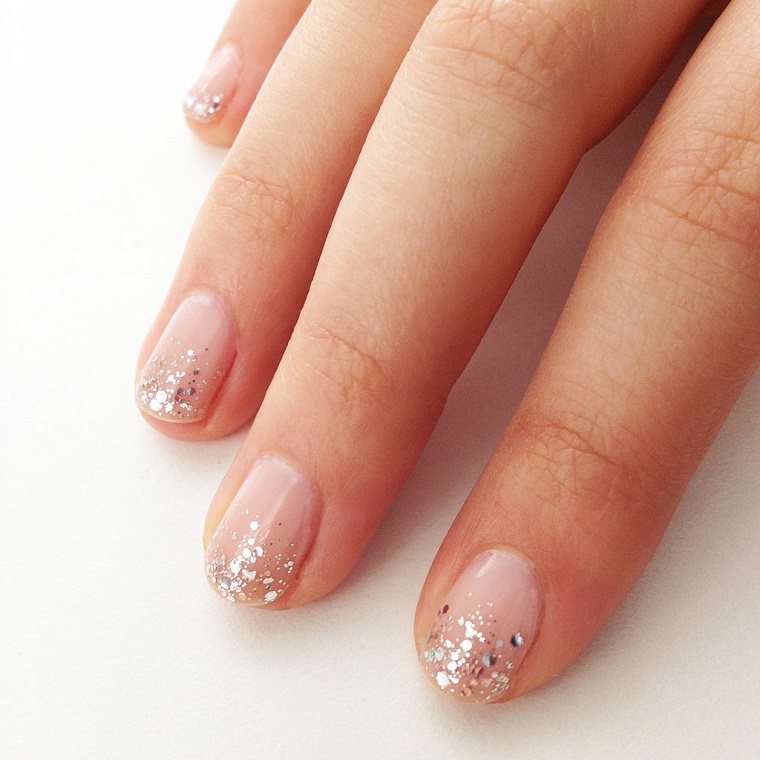 nail art gel-glitter-silver