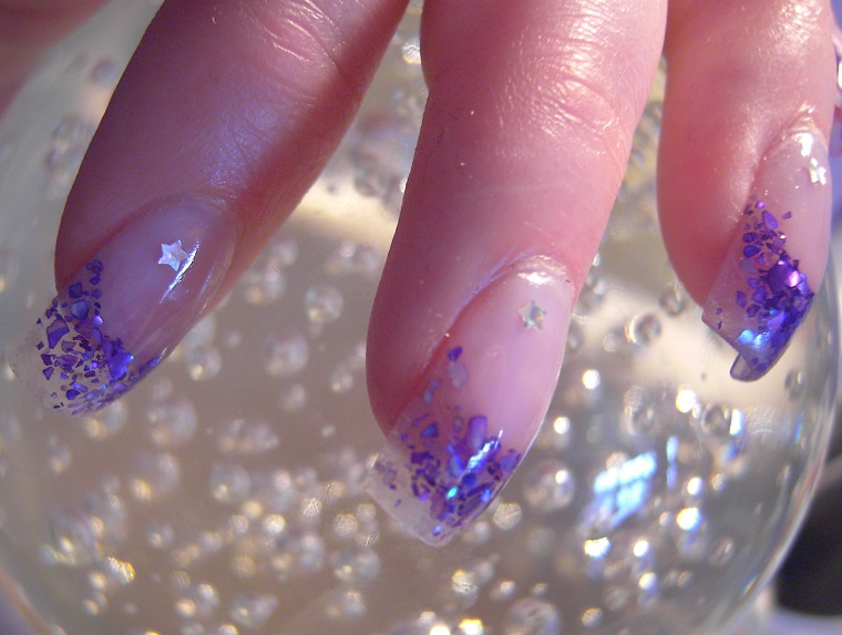 nail art gel-glitter-cobalt