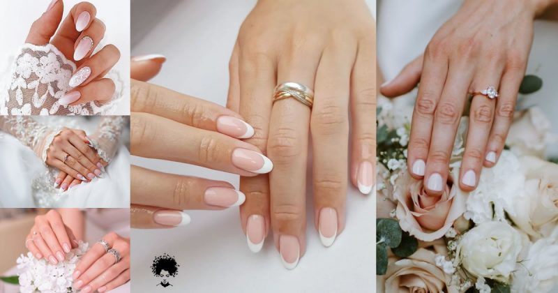 The 2023  Delicate And Romantic Bridal Nails, Including Colored Enamels, Decorations And Shapes!