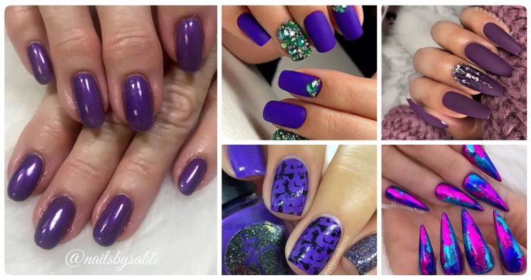 55 Perfect Purple Nail Designs for Practically any Occasion