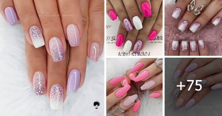 Stand Out with Pink Glitter Nails – Get the Look Now! 【+75 Great Ideas】💅