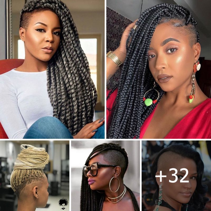 32 Box Braids With Shaved Sides For 2025
