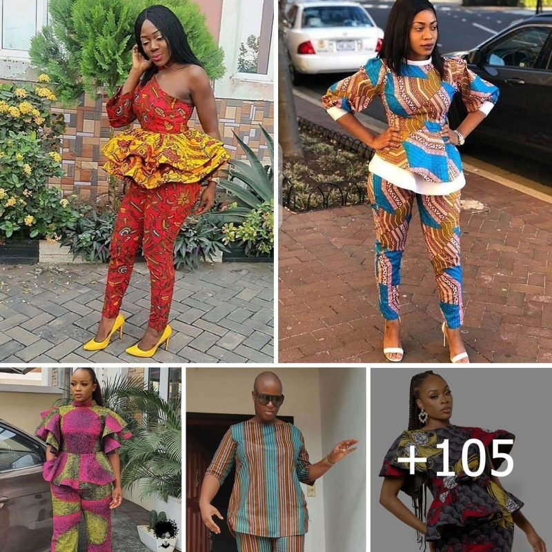 African fascinating styles of Ankara blouse and teouser for an elegant look