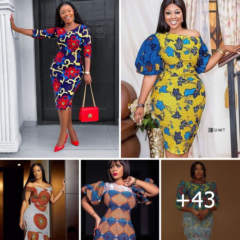 43 PHOTOS: Ankara Midi Gown Styles for Ladies 2023-2024