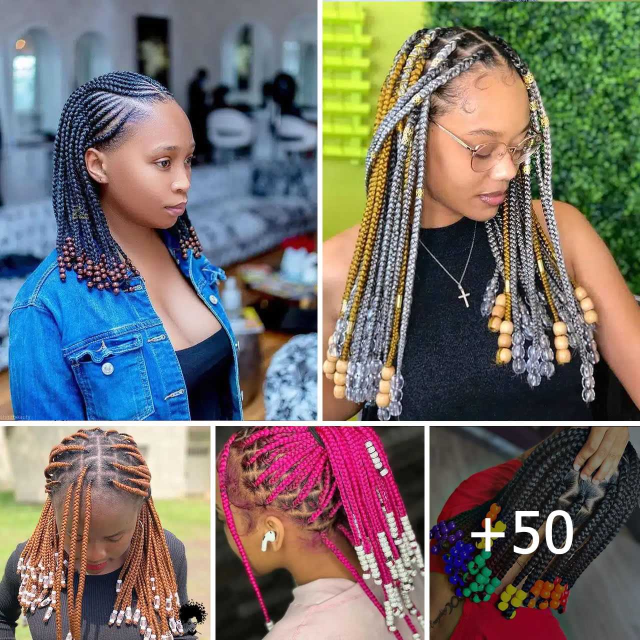 50 Box Braids with Beads for 2024 That Look Absolutely Fabulous