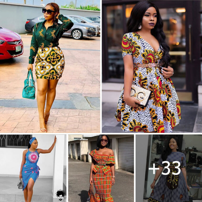 33 Chic Ankara Short Dress Styles for Fashionable Moms