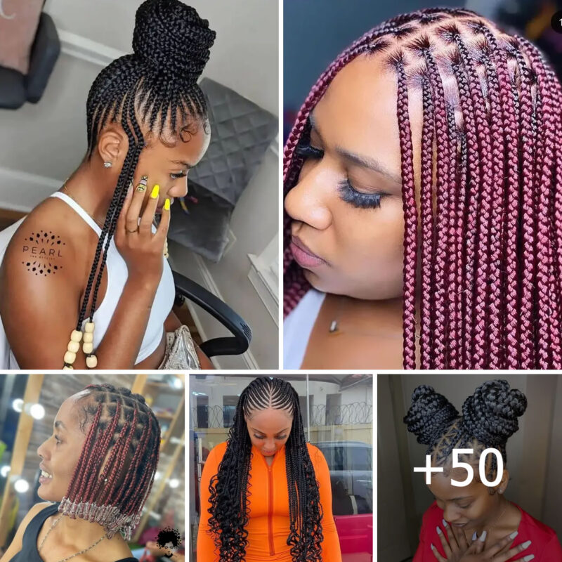 50 PHOTOS: Cute Looking Braids For Ladies – Knotless & Twists 