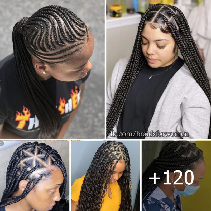 +120 PHOTOS: Cornrow braid designs – Knotless braid styles 