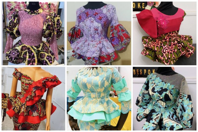 Latest Trendy Ankara Blouse Styles for Fashionable Women.