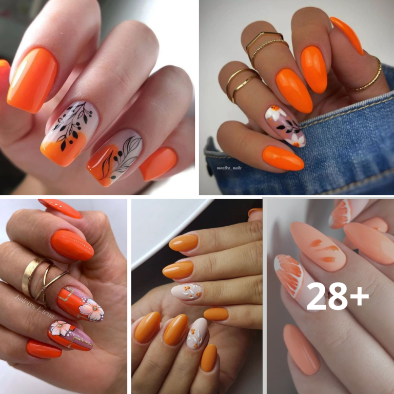 Energize the day: 99+ bright orange nail designs radiate energy and positivity! This vibrant nail polish color is the perfect choice to add fun and vibrancy to your daily routine. Orange nails can fill your life with optimism and grace every moment with a positive attitude!
