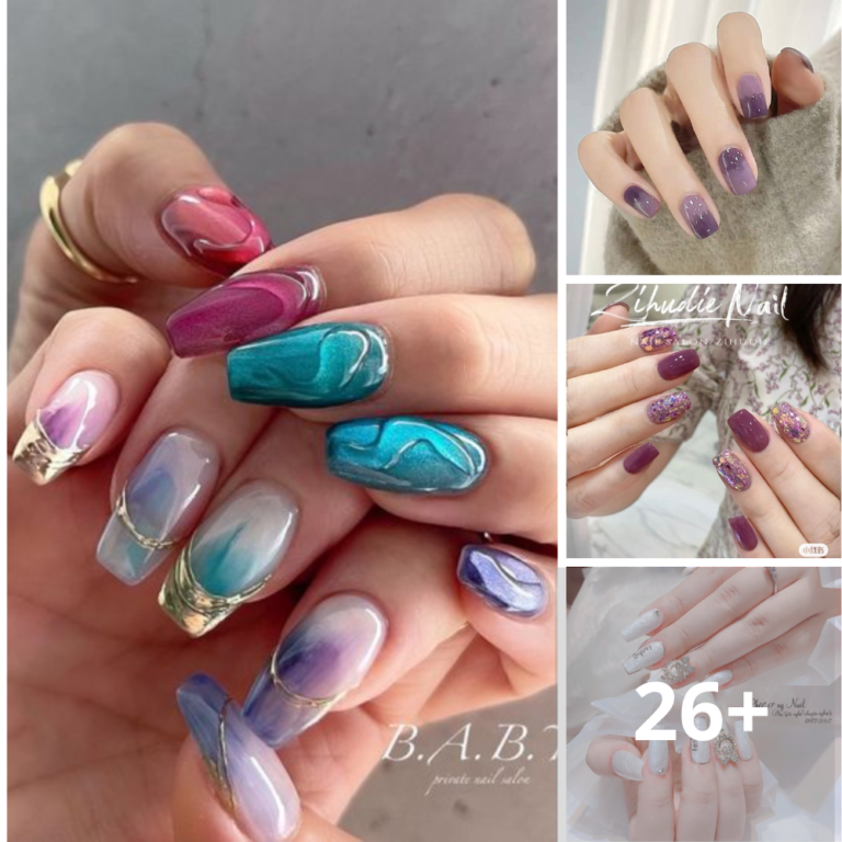 +99 Dreamy’s purple nails are the perfect choice for those who want to show off their unique and glamorous style.