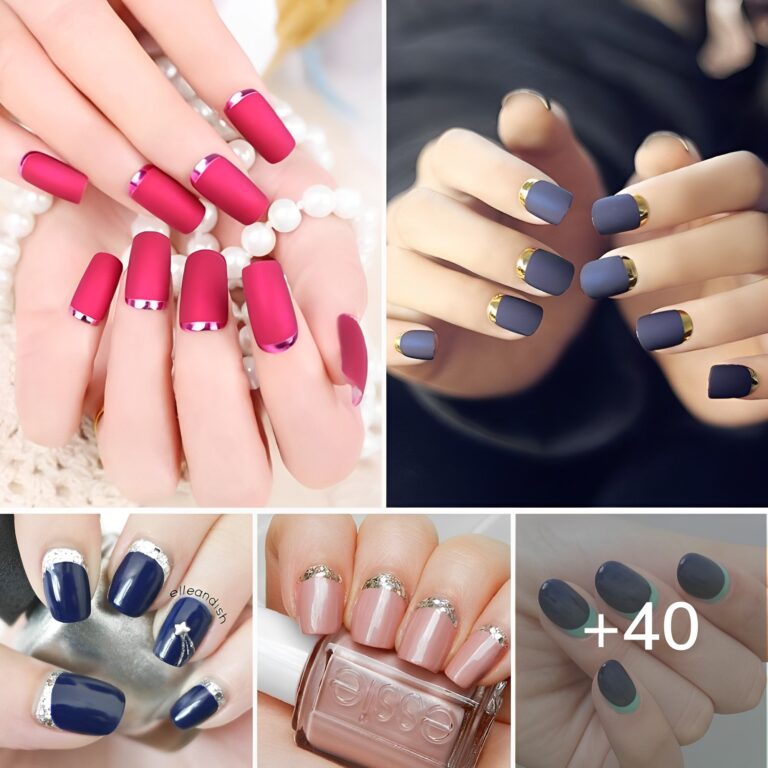 FOURTY BEAUTIFUL CRESCENT MOON NAILS