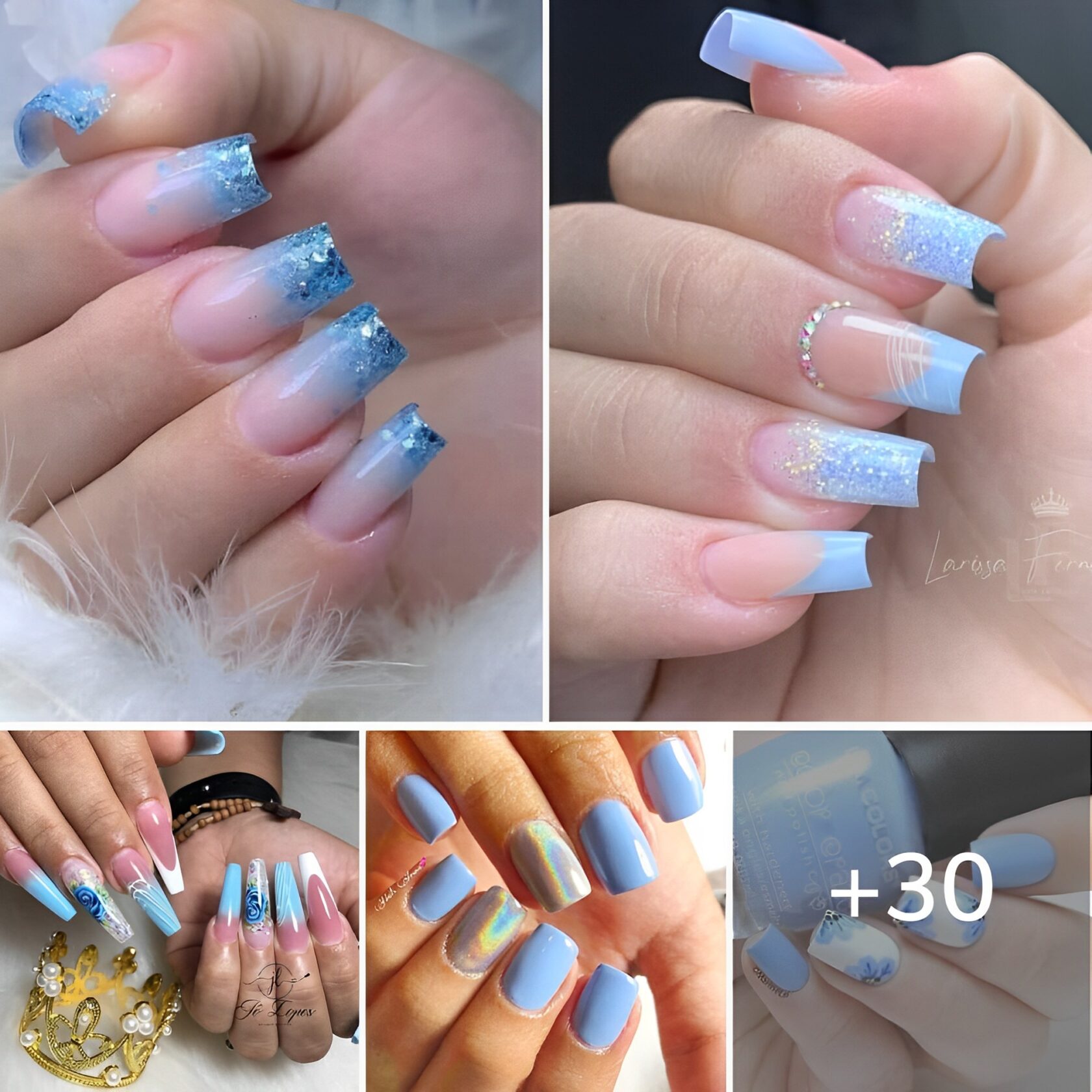 30 Glamorous Cyan Manicure Designs that Fiercely HypnoTize Femininity At First Glɑnce