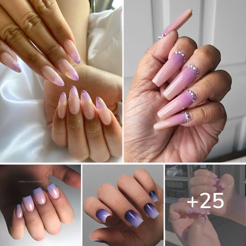 Twenty-plus Cutest Purple Oмbre Nail Designs for 2023.