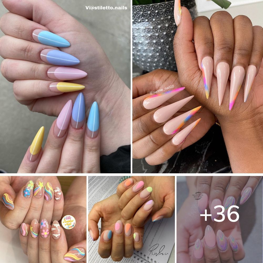 36 Stunning Rainbow Nails to Make Your Day Brighter