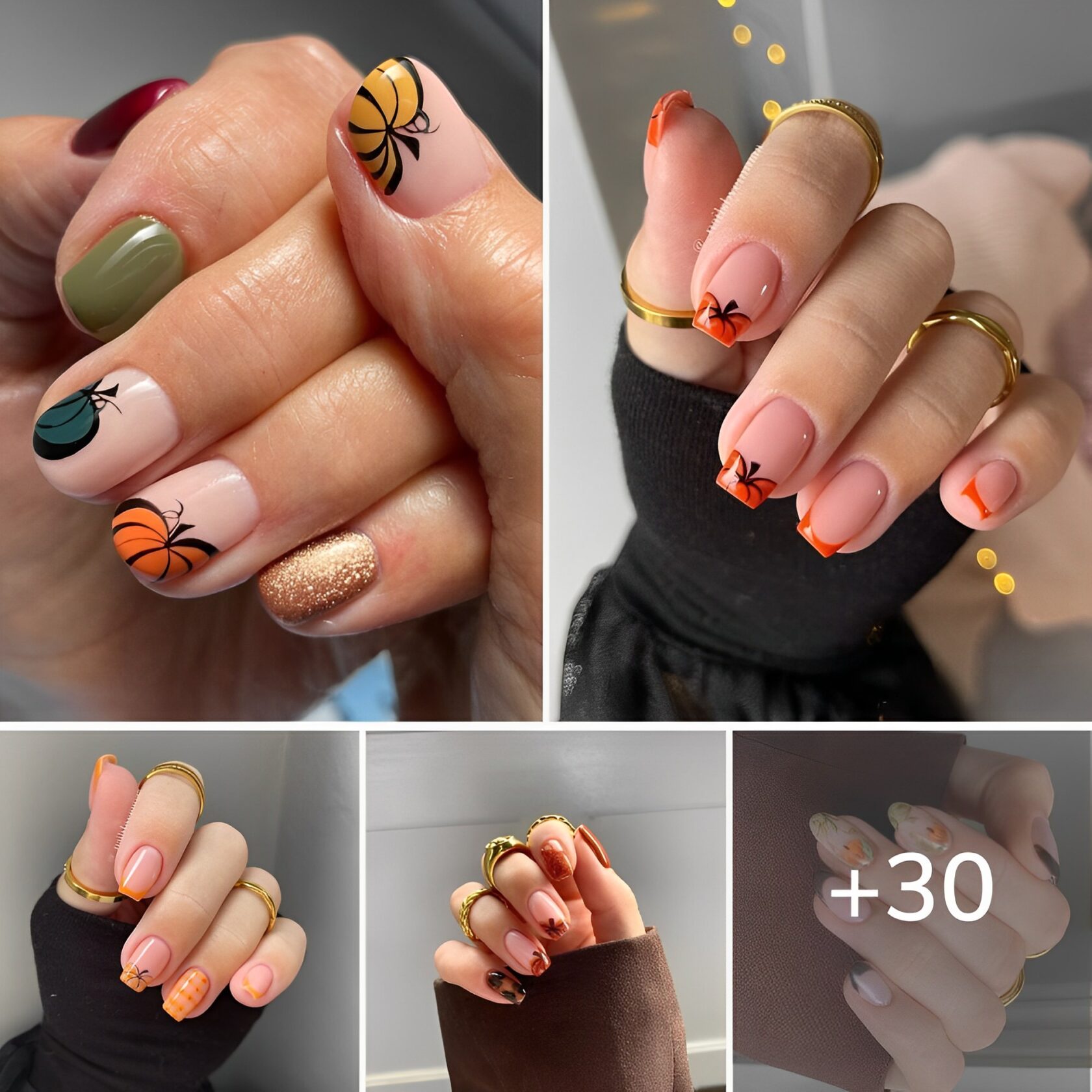For The Perfect Fall Mani, Here Are 30+ Adorable Pumpkin Nails!