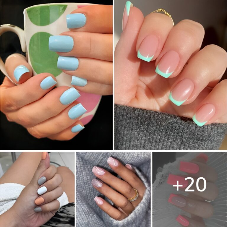 Hot ombre coffin nails