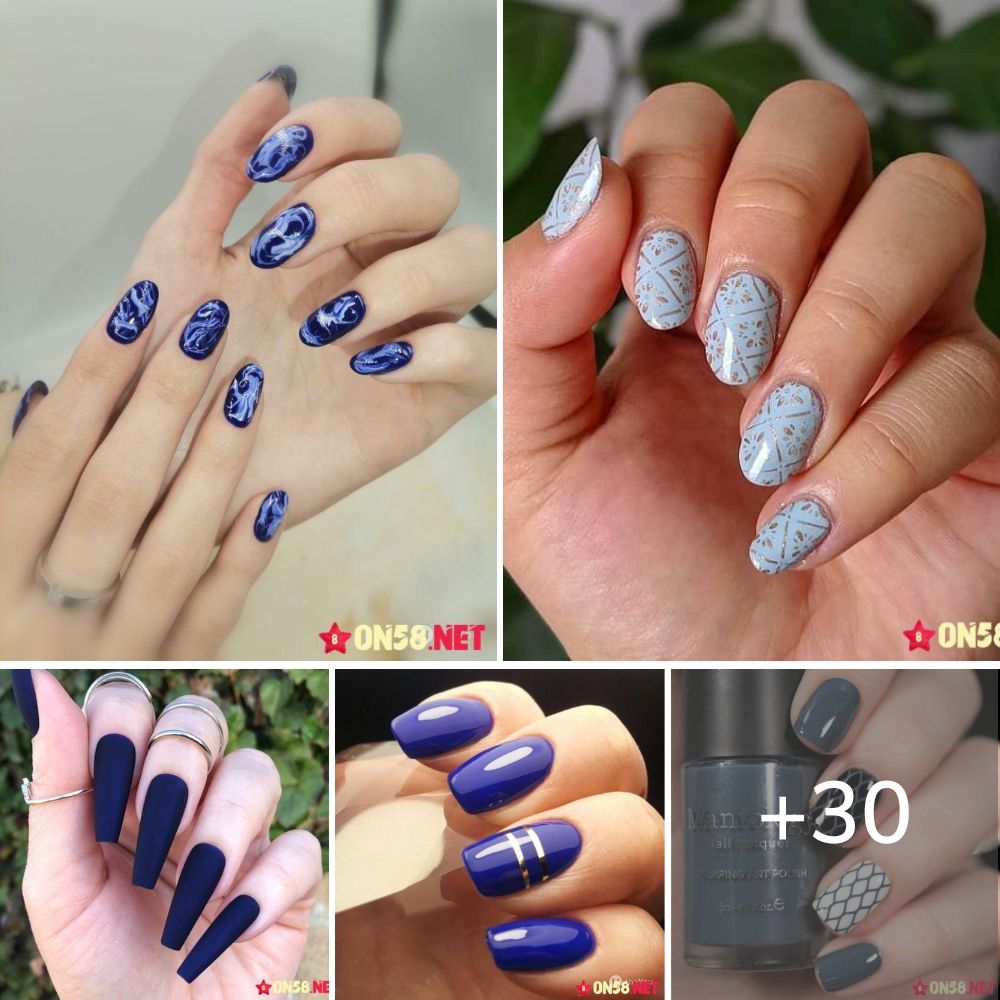 Try These 30 Blue Nail Designs For Your Next Manicure