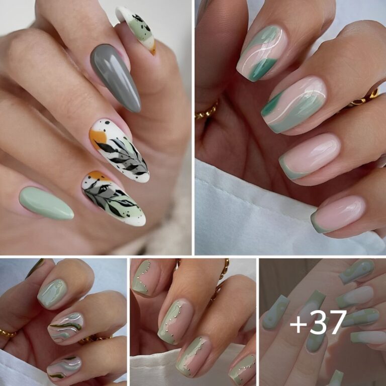37 Sage Green Nails That Are Worth Swooning Over