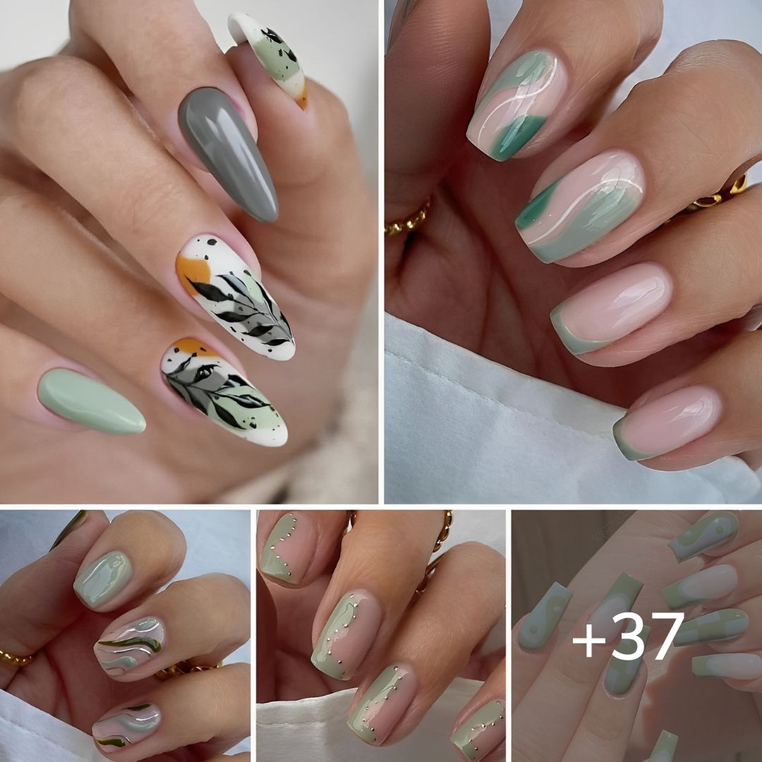 37 Sage Green Nails That Are Worth Swooning Over