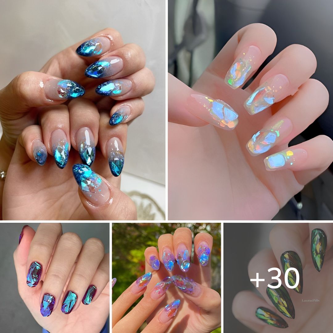 30 Irresistible Glass Nail Ideas For Stylish Girls