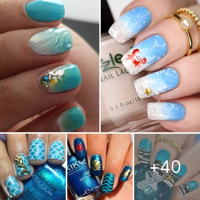 40+ Swimming Pool Summer Nail Art Ideas That Will Cheer You Up