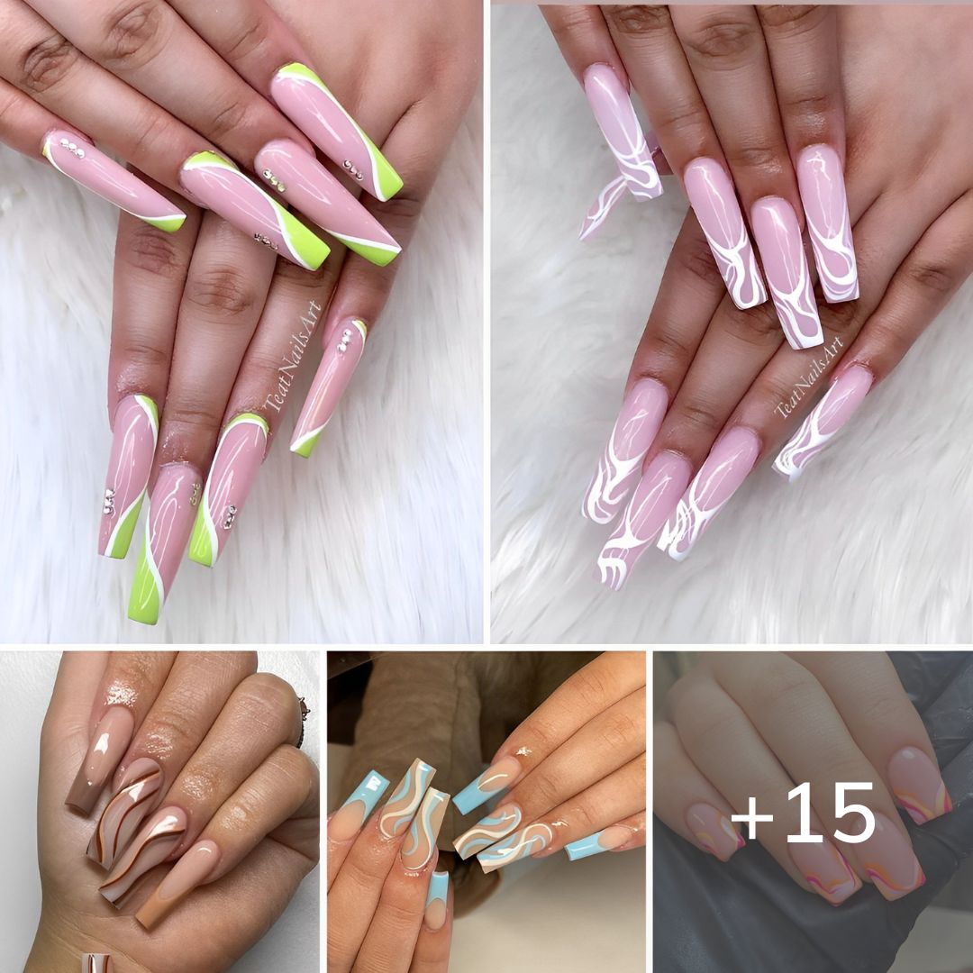 15 Popular Swirl Nails You Need to Try