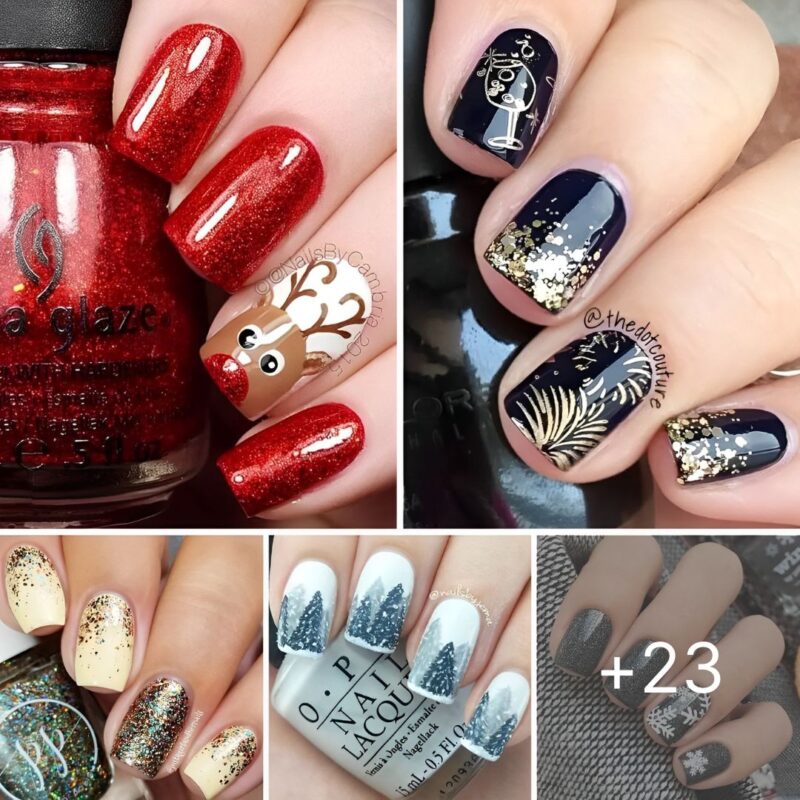 23 Runway Ready Holiday Nail Designs to Blow Their Mind