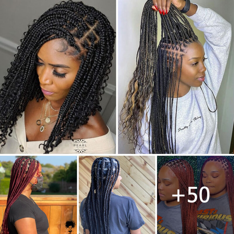 +50 PHOTOS: Hot twist hairstyles, Knotless braids & Cornrow braid designs 