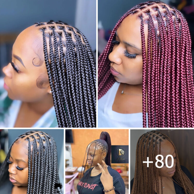 +80 PHOTOS: Stylish Knotless Braids + Box Braid Styles