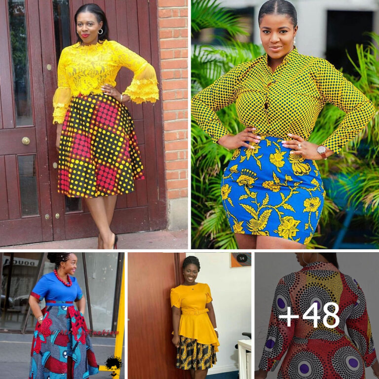 Latest Ankara and Lace Combination Styles.
