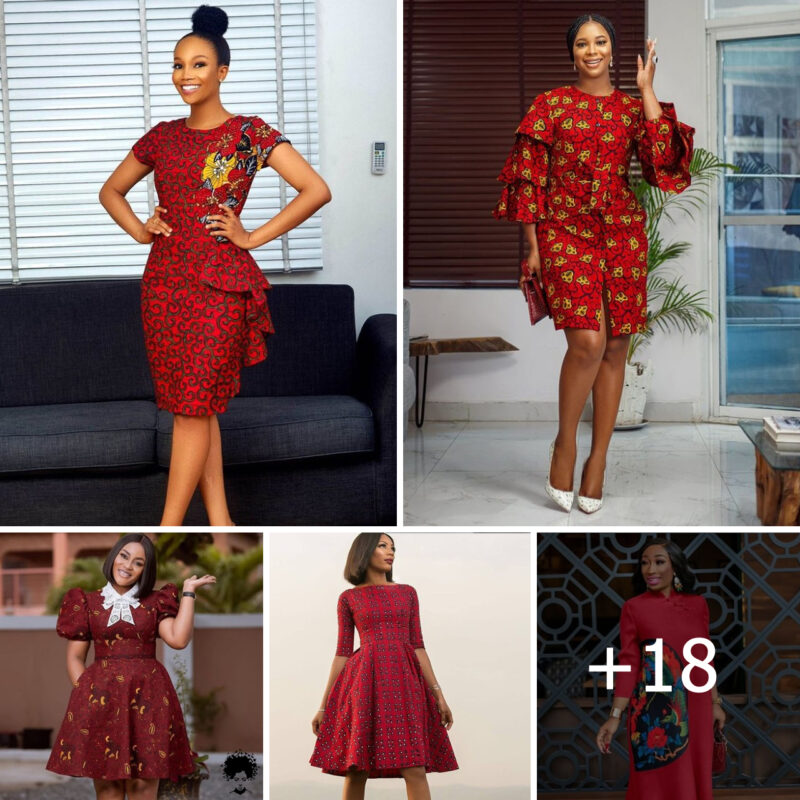 Red Hot Ankara Styles For Working Women And Female Business Owners.