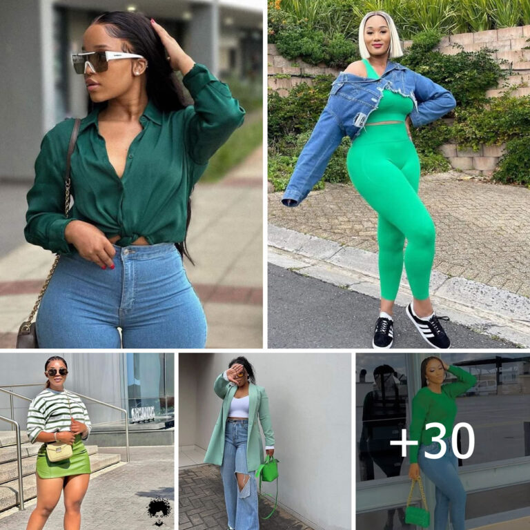 Emerald Ensembles: Women Rocking the Green Hue in 2024!