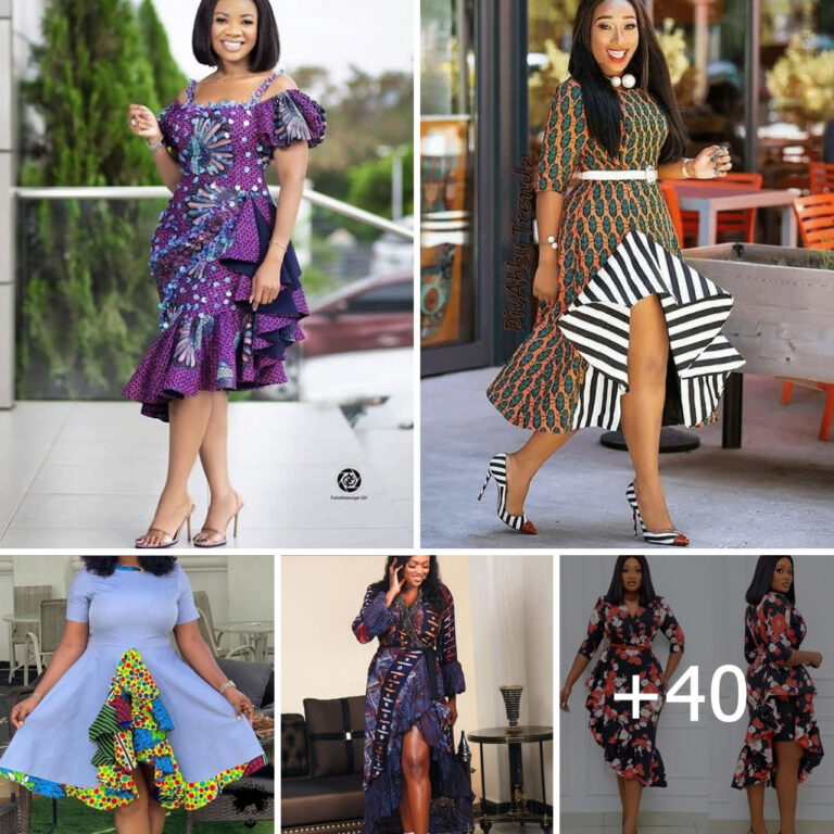 Beautiful Flounce Dress Styles for Ladies