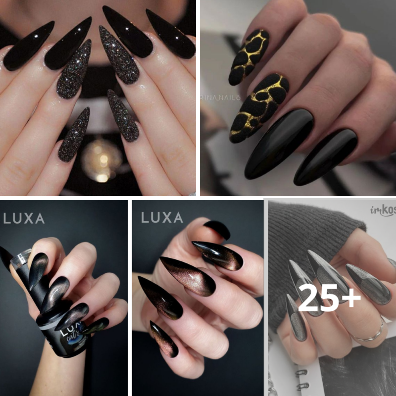 30 Elegant Black Nail Art Ideas for a Glamorous Touch