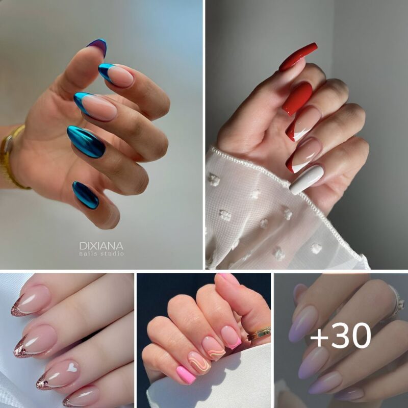 30 Beautiful French Tip Nail Designs With A Trendy Twist