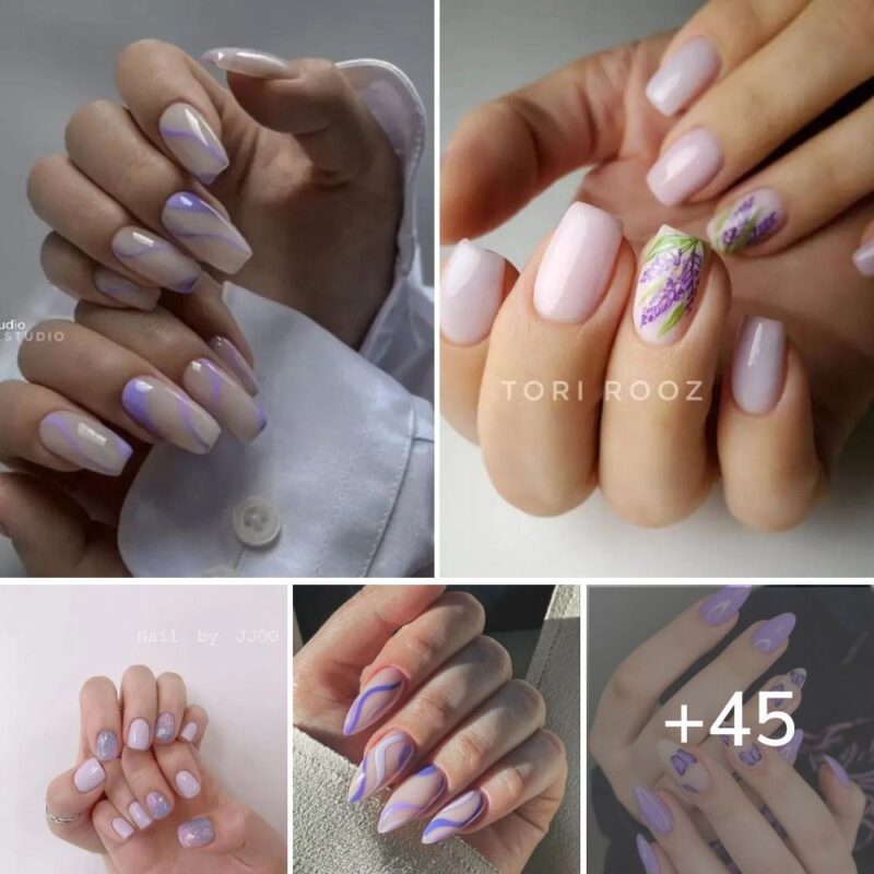 45+ Stunning Lilac & Lavender Nails To Copy
