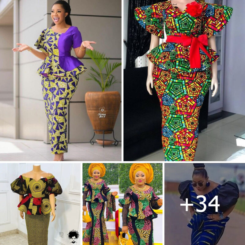 Ankara long Skirt and Blouse Latest Styles –34 Picks for 2023/2024