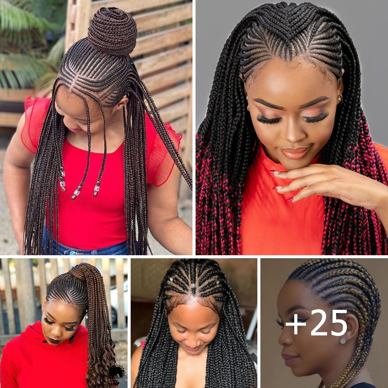 25+ Captivating Ghana Braids Hairstyles For Stylish Ladies. – Fashion ...