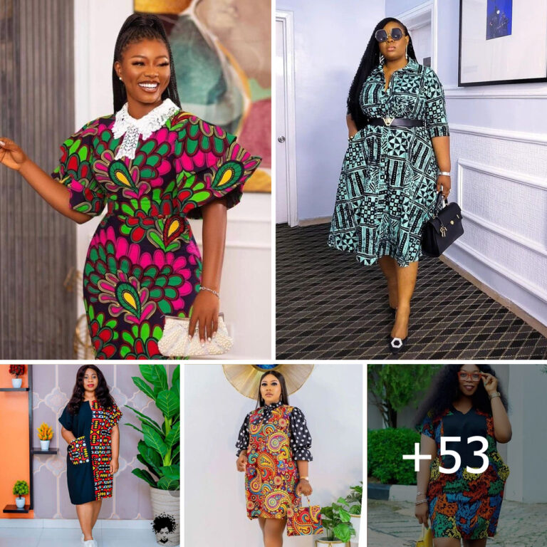 Charming Ankara Short Dress Styles For Work And Business Outfits.