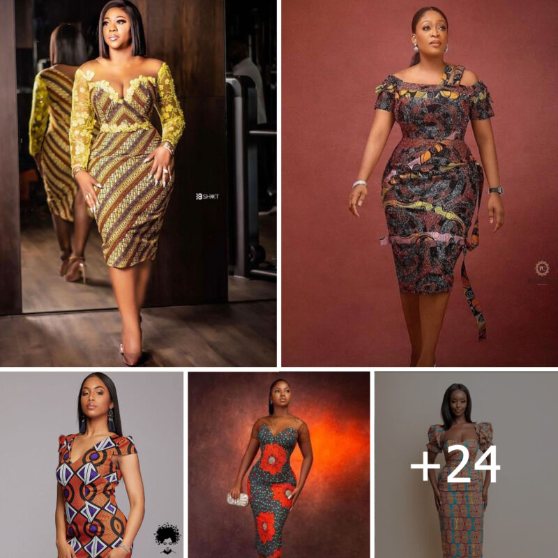Smart Ankara Bodycon Gown Styles For Stylish African Ladies.