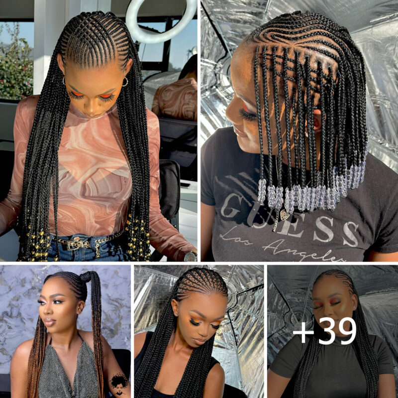 39 PHOTOS: Knotless Braids & Stylish Ponytails