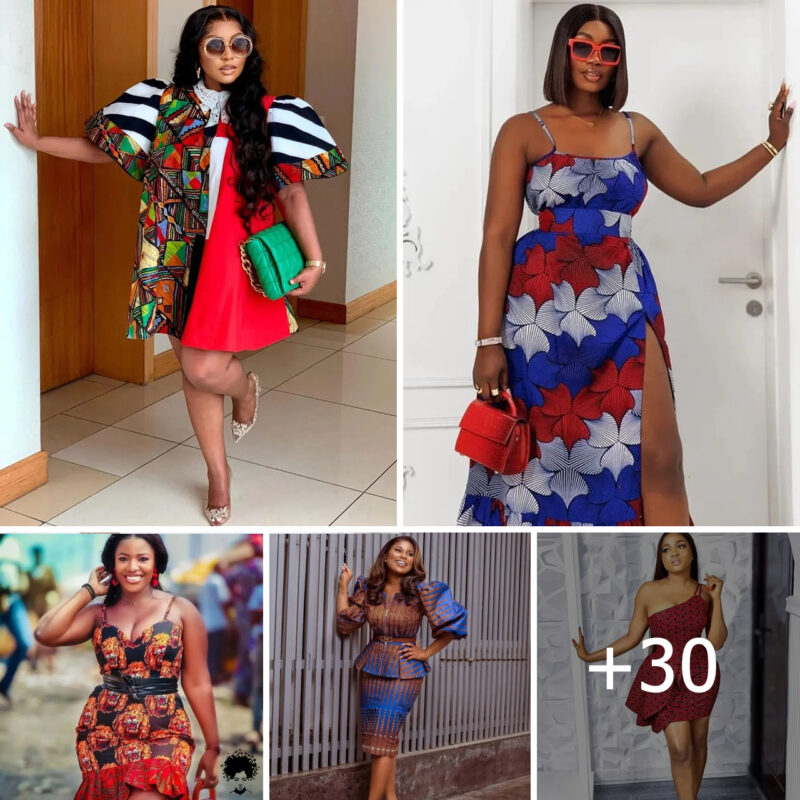 These simple Ankara gowns exude elegance, perfect for any sophisticated look.