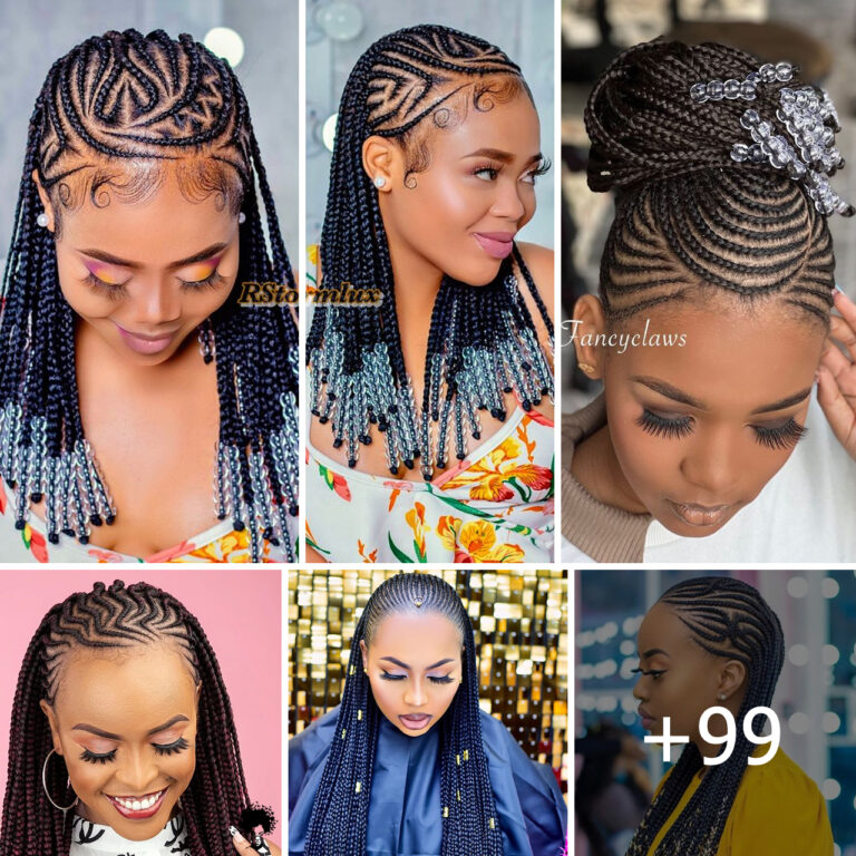 +99 PHOTOS: Cornrow braid designs + Box braids hairstyles ‎