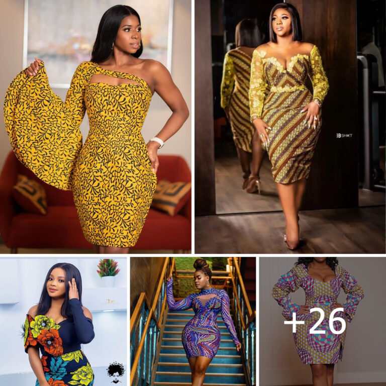 Simple And Attractive Ankara Short Gown Styles.