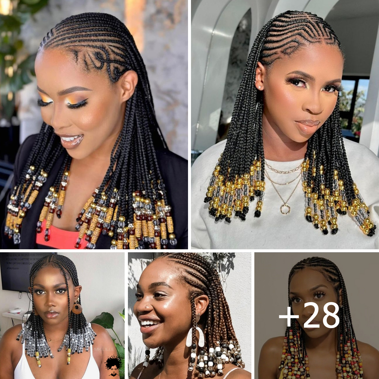 28 Stunning Beaded Braids Hairstyles Styles You Should Consider 💕 ...