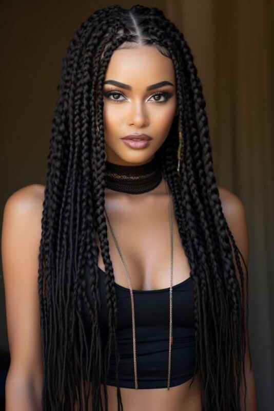 21 Ideas for Summer Hairstyles for Black Women with Braids 2024